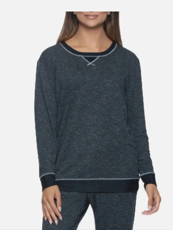 NWT Felina Soft Taylor Boyfriend Lounge Wear Light Weight Sweater Size Large - Picture 9 of 9